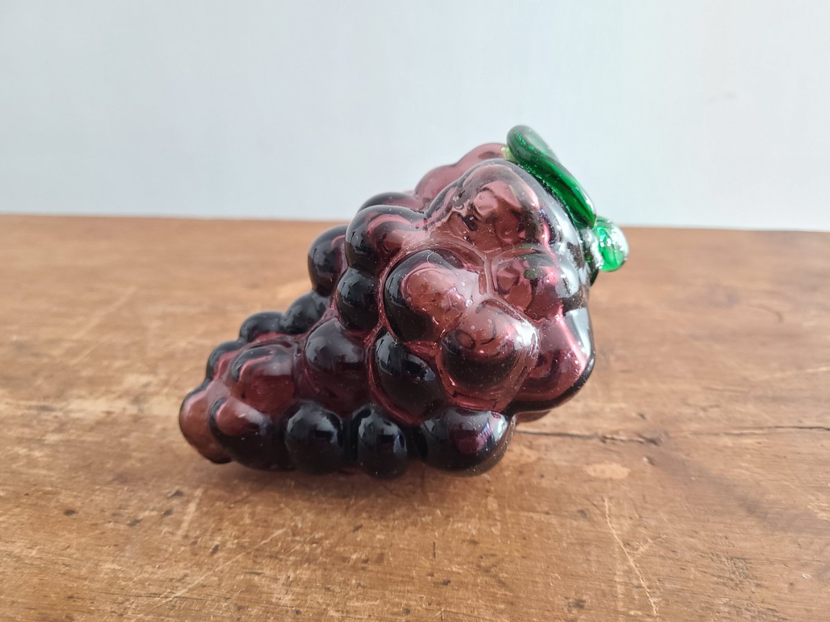 Grappe de raisin en verre de Murano