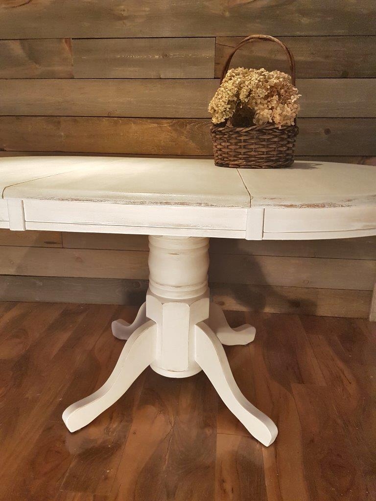 Table ronde ou ovale style shabby chic rustique2