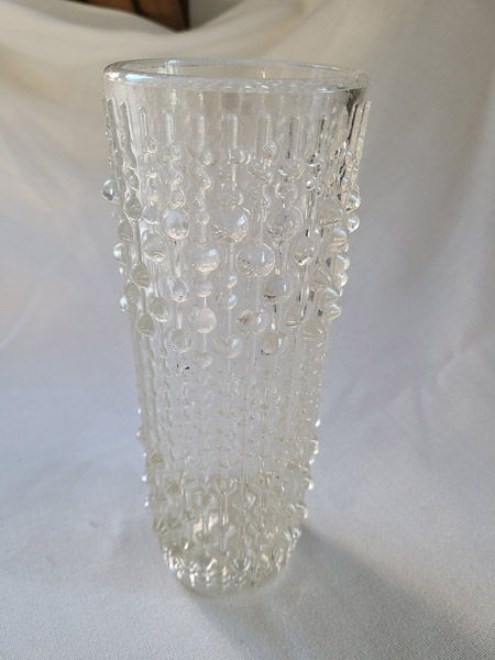 Vintage Kastehelmi en verre Dewdrop gouttes de pluie Vase par Oiva Toikka