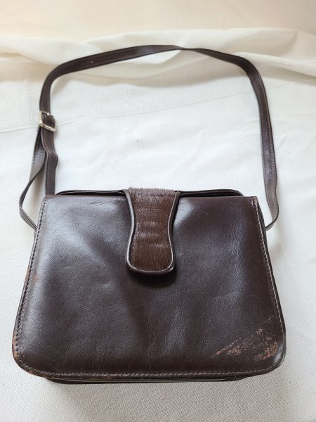 Sacoche brune Simard Bag made in Italy