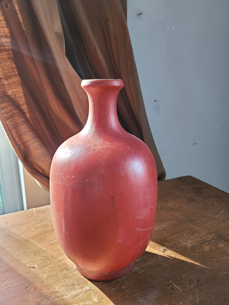 Superbe cruchon céramique rouge Beauce 1949