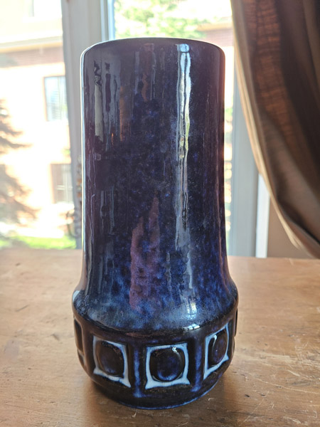 Vase bleu marin Beauce 245 22