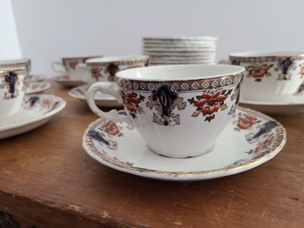 Ensemble 31 morceaux service de thé et dessert glencoe imperial semi china dunnbennett & co burslem england