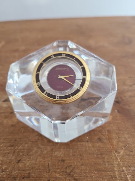 Horloge villeroy & boch quartz cristal