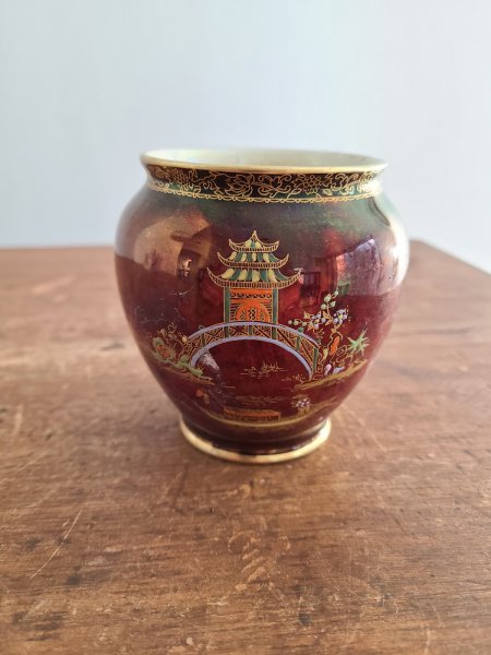 Vase rouge royale A65 carlton ware