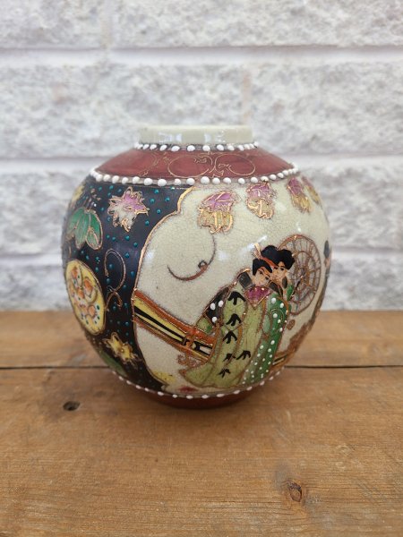 vase vintage moriage asiatique
