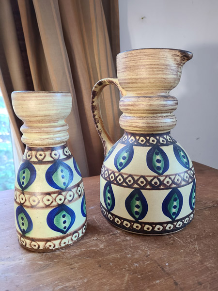 Pichet et vase made in west germany  667 / 25 et   650/ 20