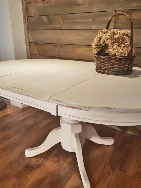 Table ronde ou ovale style shabby chic rustique