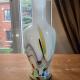 Vase blanc et multicolore verre soufflé style Murano5