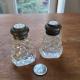 Ensemble de sel et poivre Birks en cristal et métal  sterling4