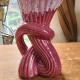 vase rose très original en céramique
