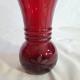 Anchor Hocking royal Ruby vase rouge