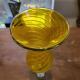 vase jaune Murano twist verre souffle2