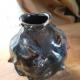 Vase pot céramique clef de sol  gris charcoal2