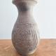 Superbe vase Terracotta gris motifs fait main6
