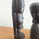 Ensemble de 3 figurines tribal bois noir beaux détails3