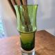 Vase verre vert base profonde2