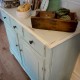 Buffet turquoise et beige style shabby rustique chic3