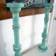 Chandeliers bois shabby chic turquoises