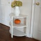 Table demi-lune blanche style shabby chic3
